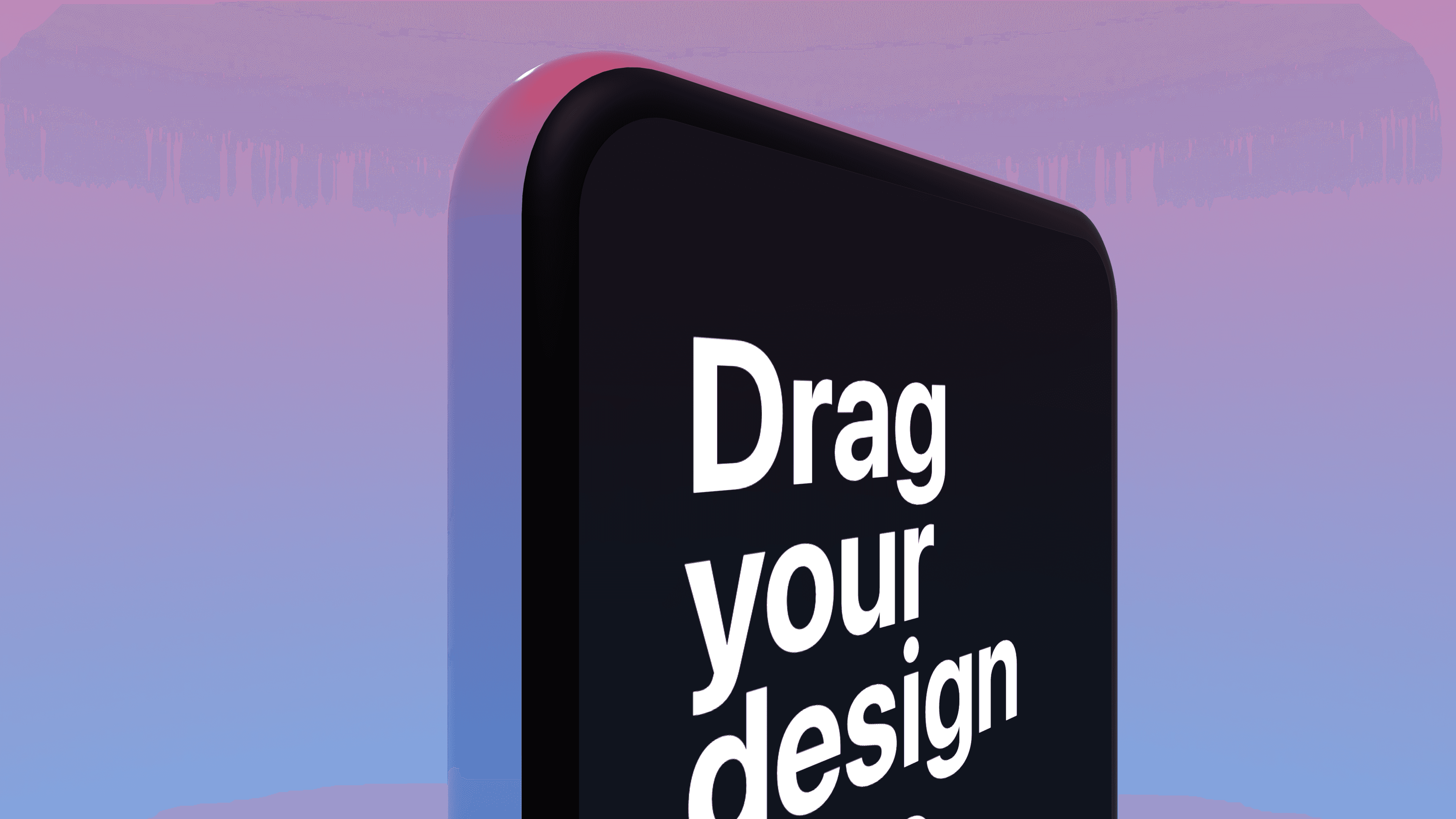 Generic plastic phone mockup