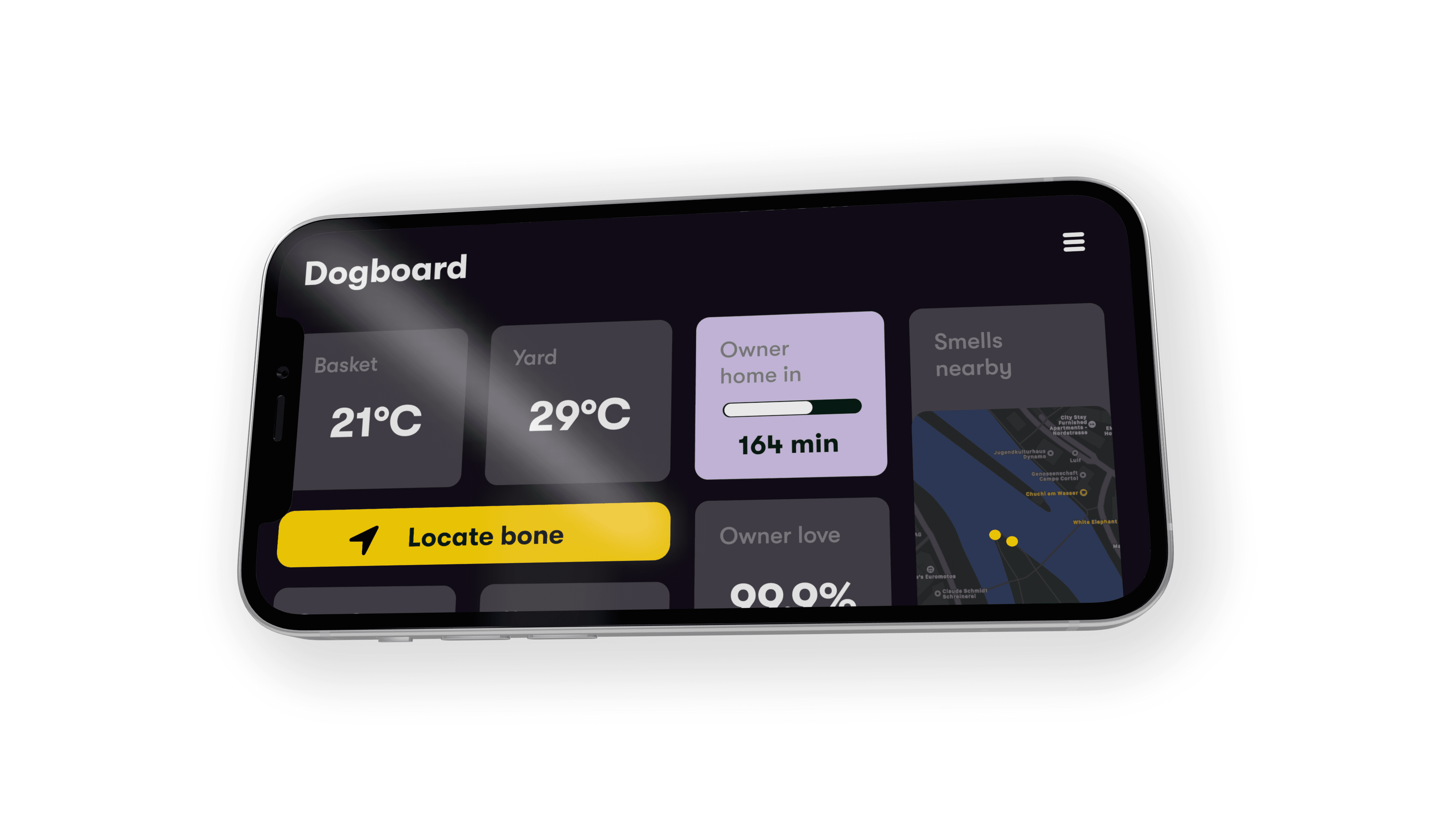 Landscape mockup with design