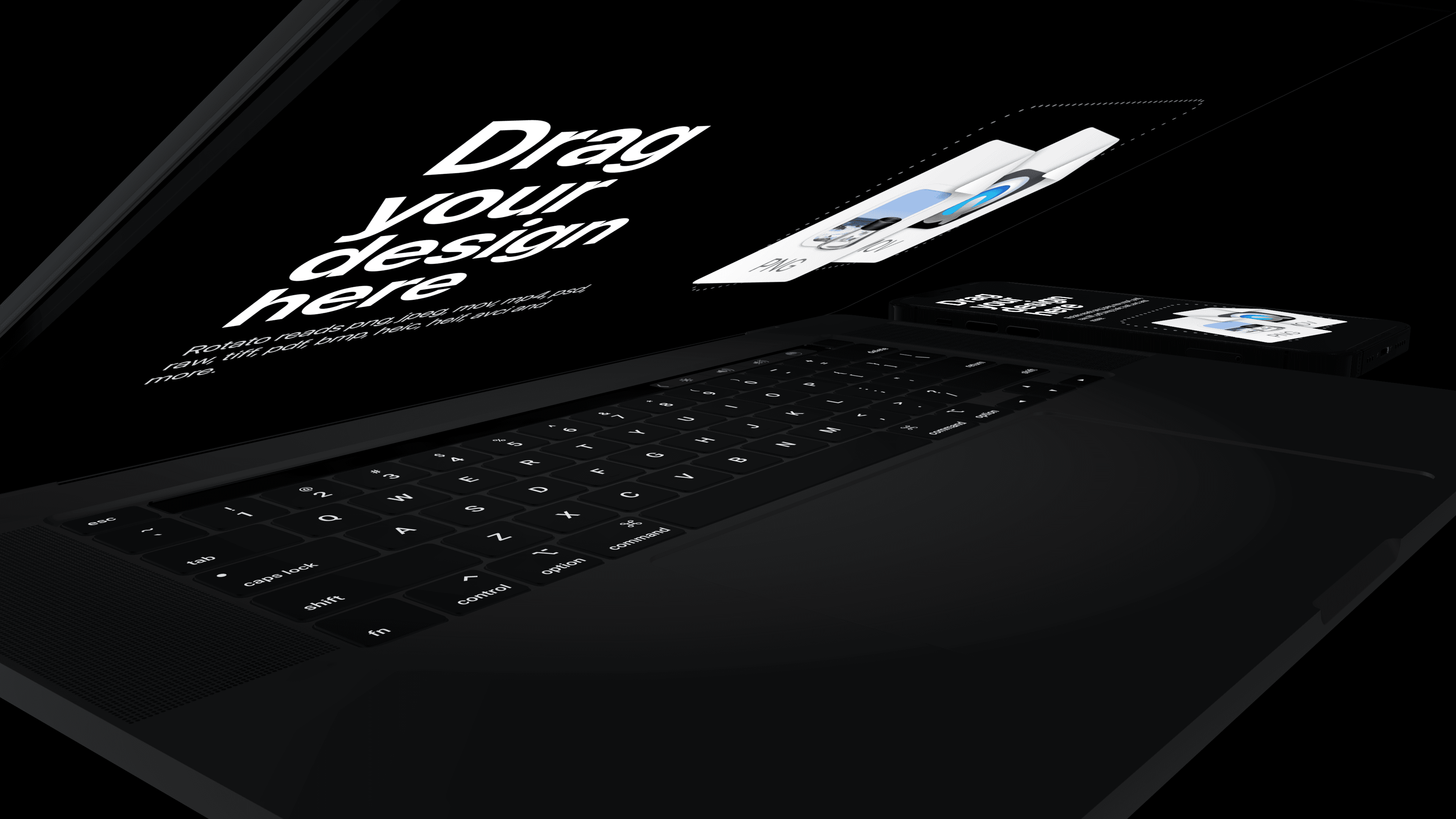 Half-closed laptop computer lid