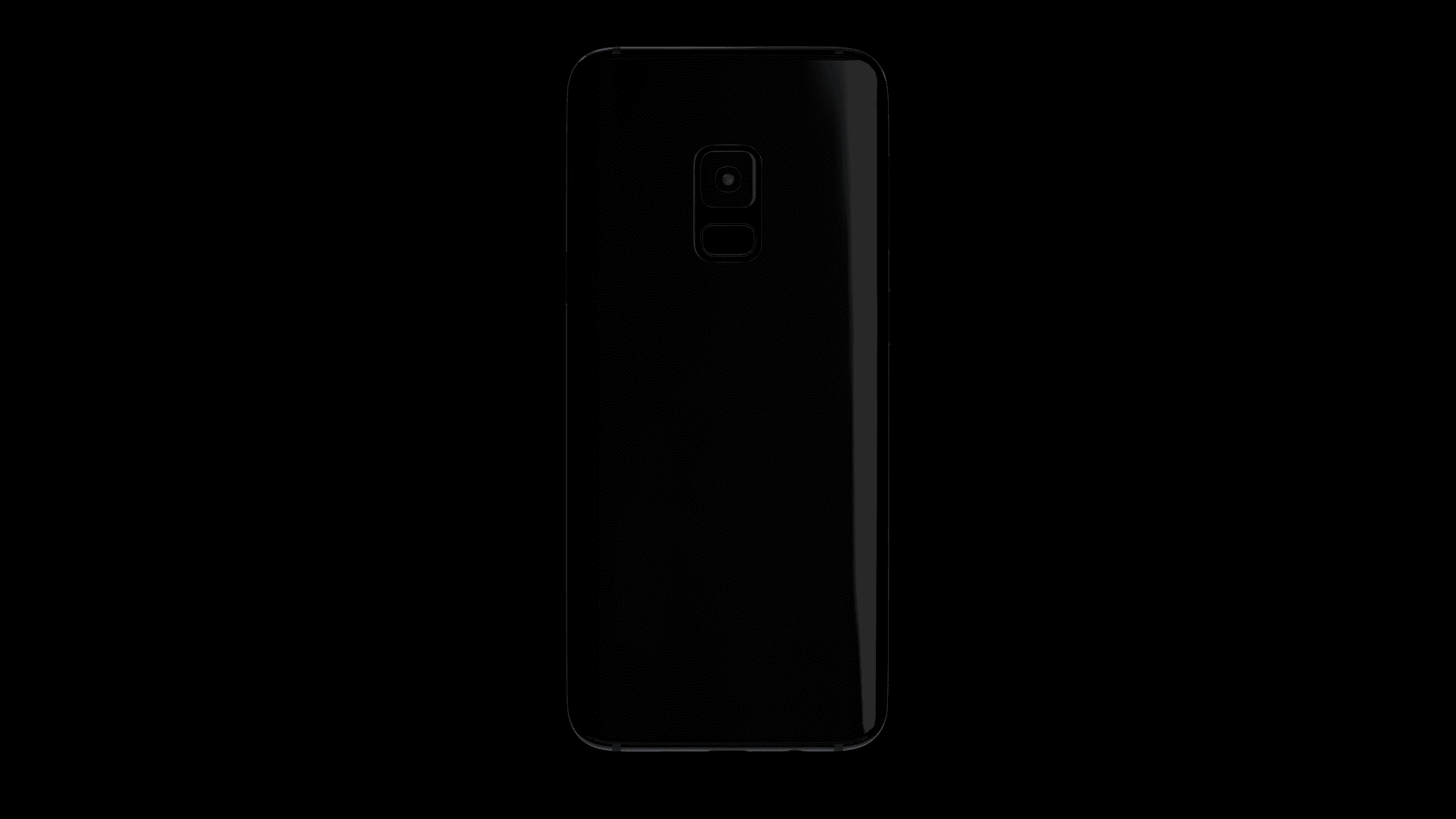 Black Samsung on black background
