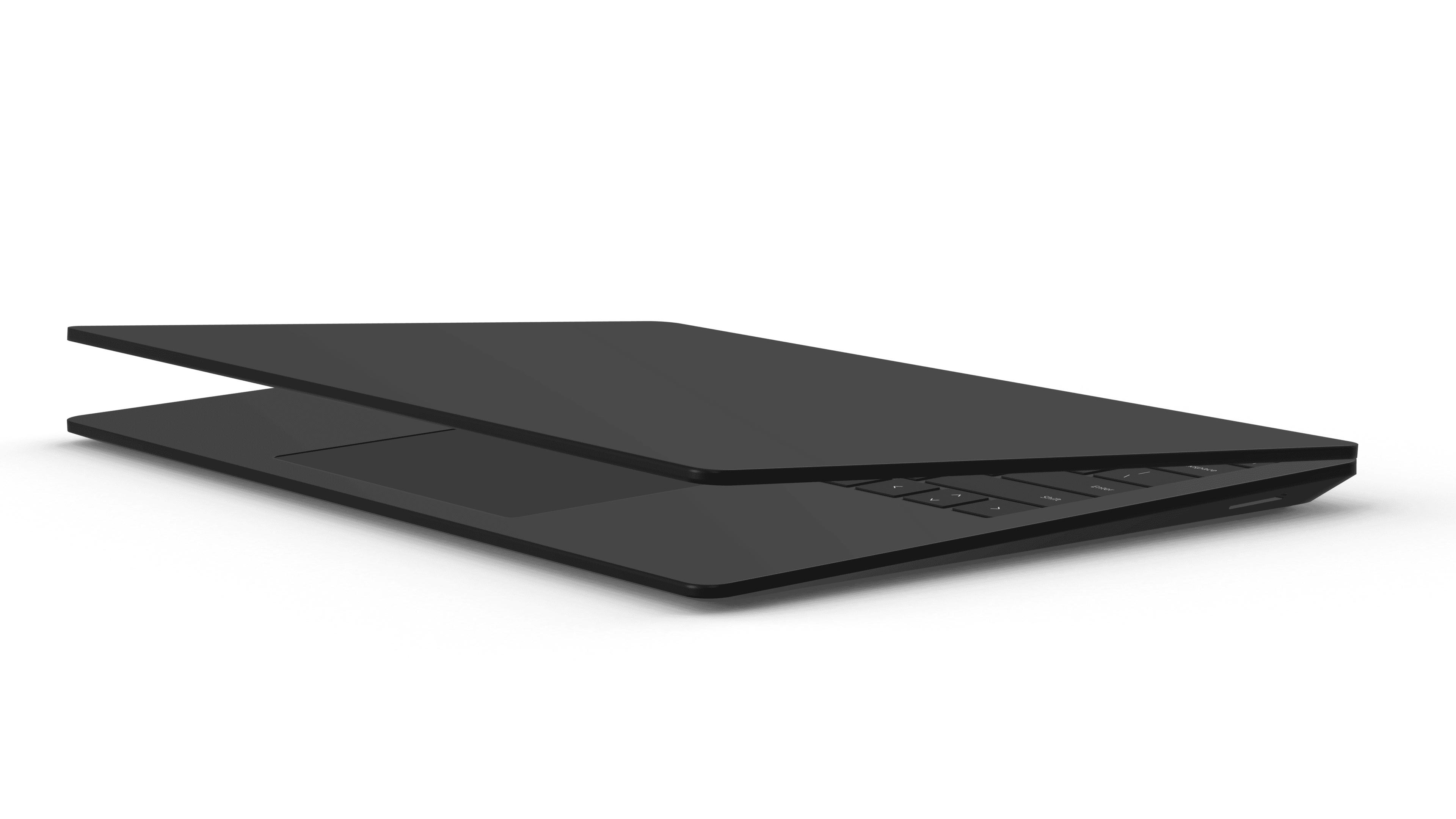 Closed laptop mockup