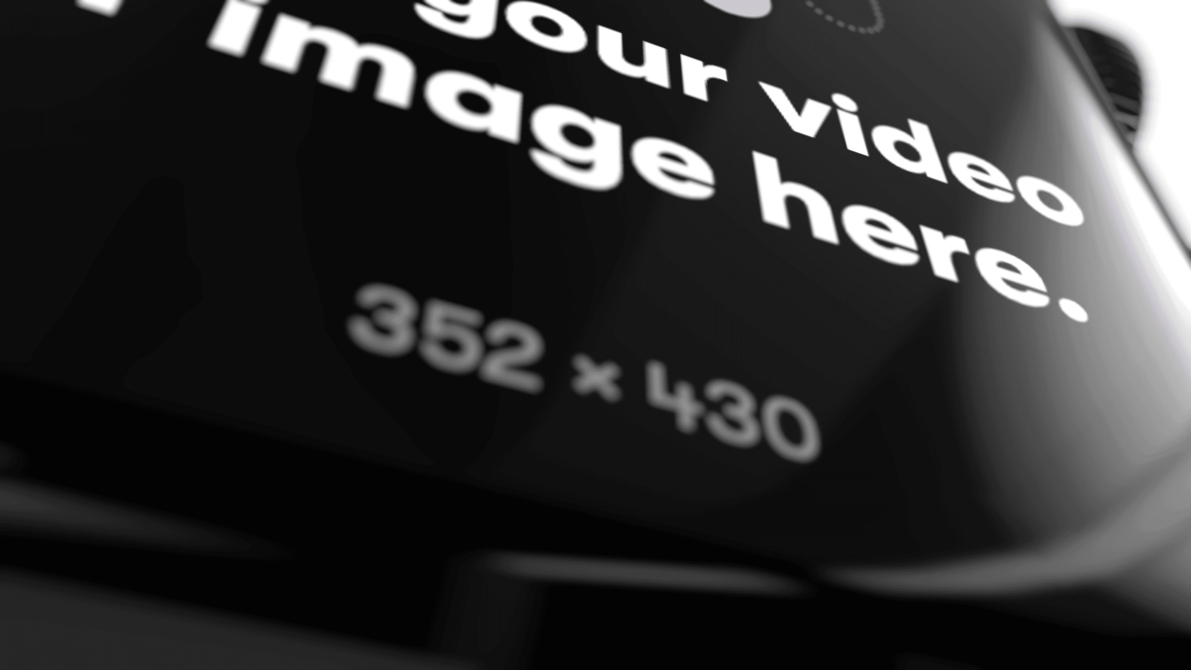 Perspective shot with focus blur