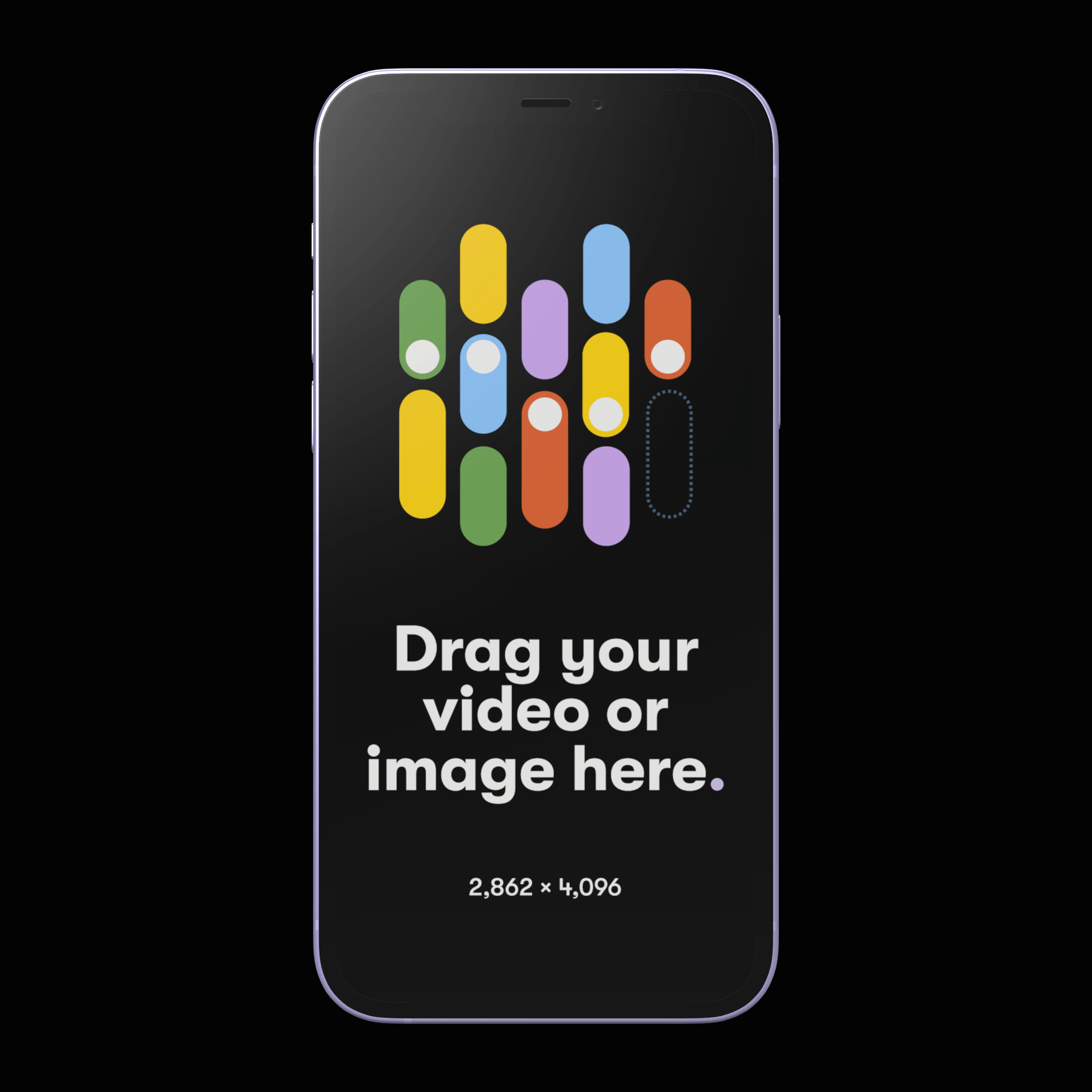 iPhone 12 Purple Mockup