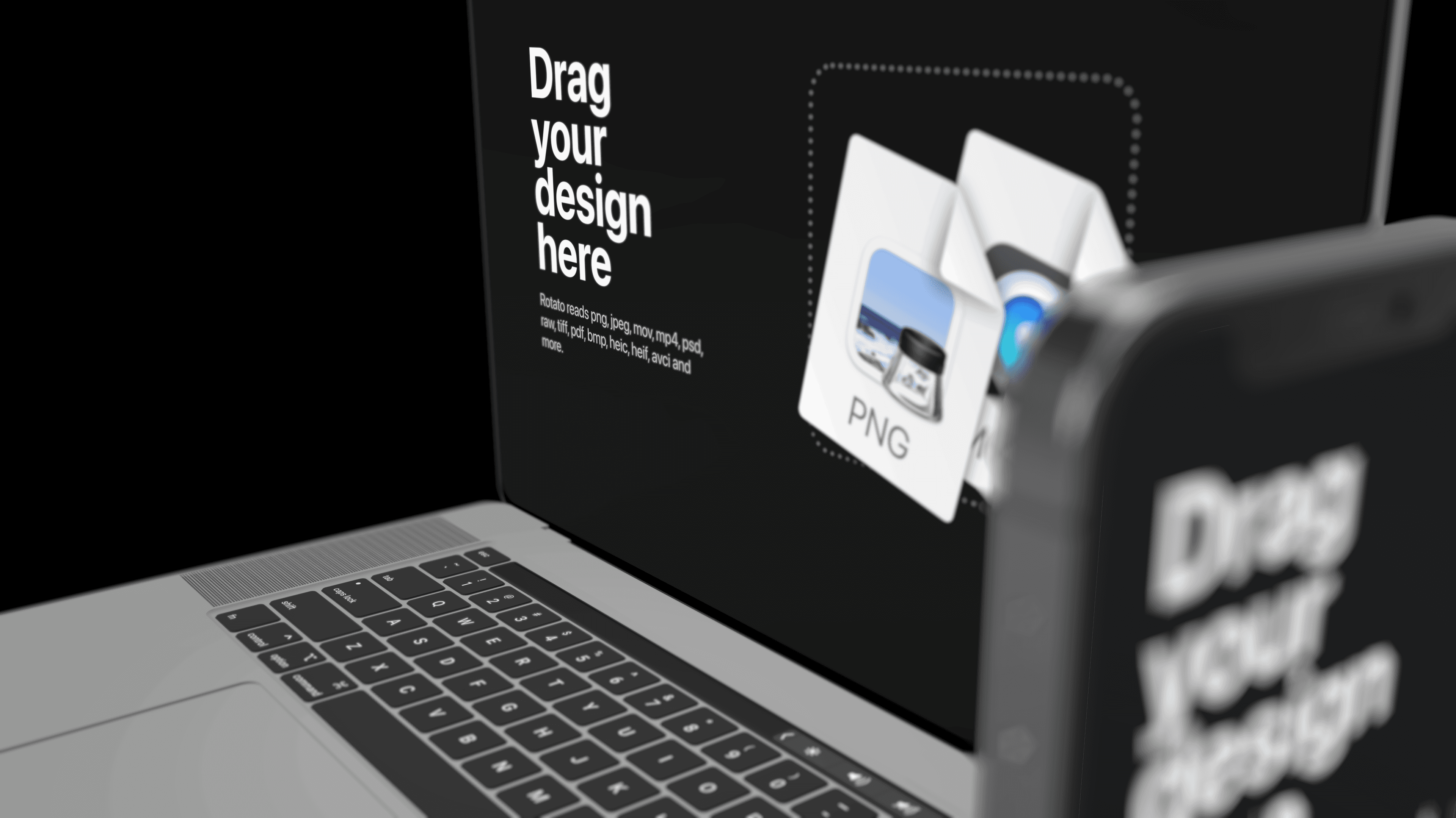 Macbook with iPhone pointing to the side gallery 7