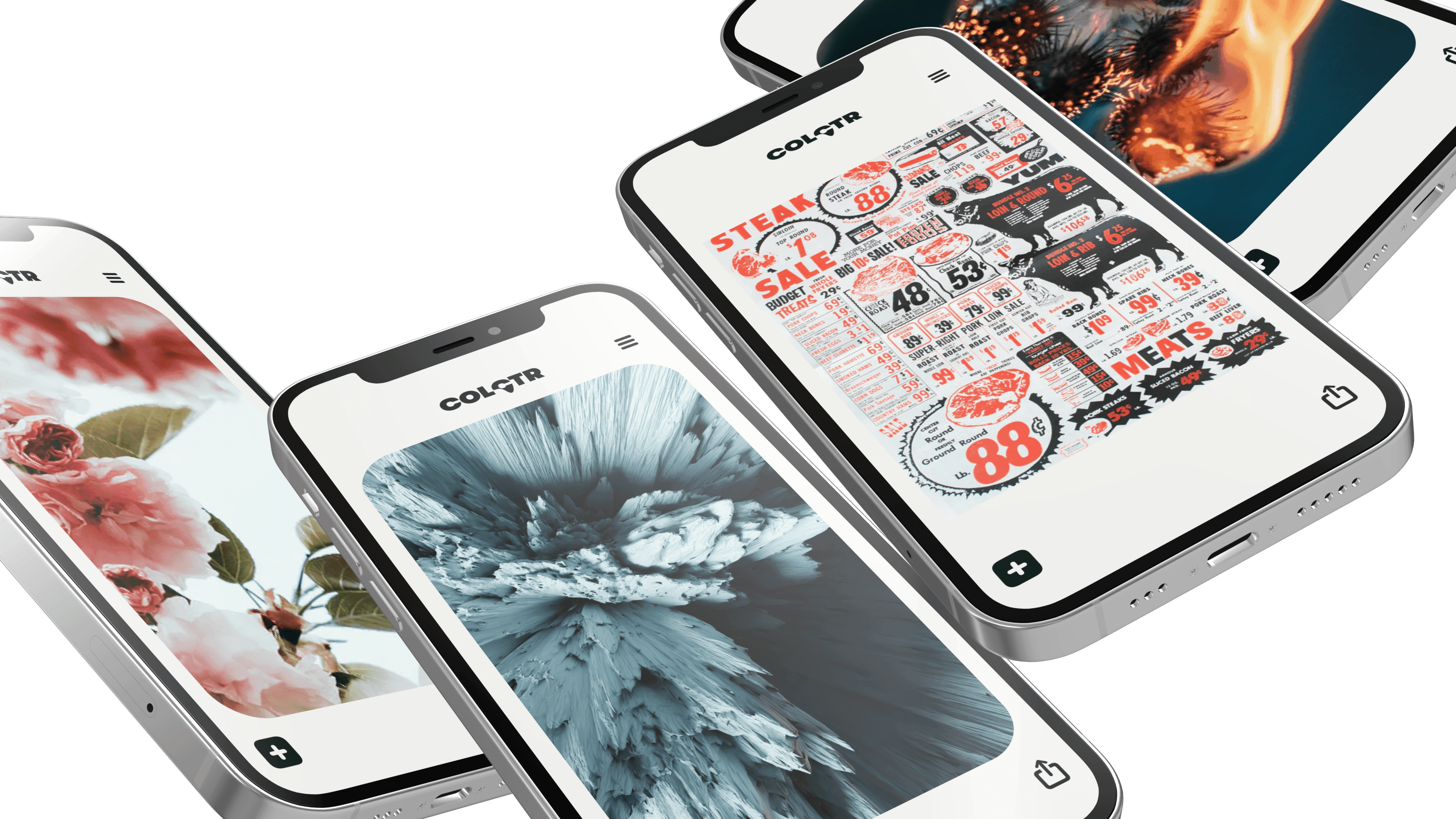 Floating iPhone mockups, tossed in the air gallery 11