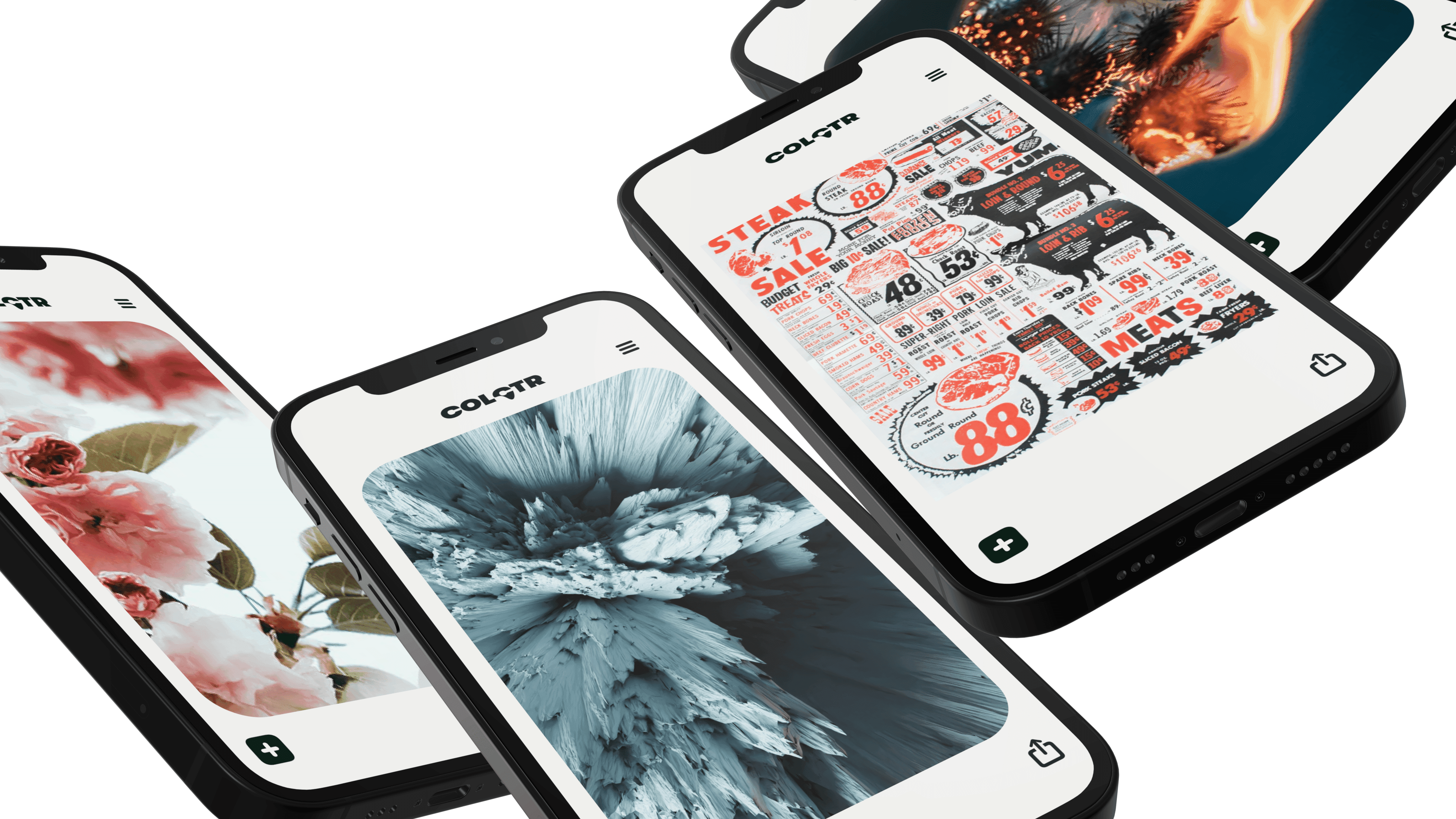 Floating iPhone mockups, tossed in the air gallery 4