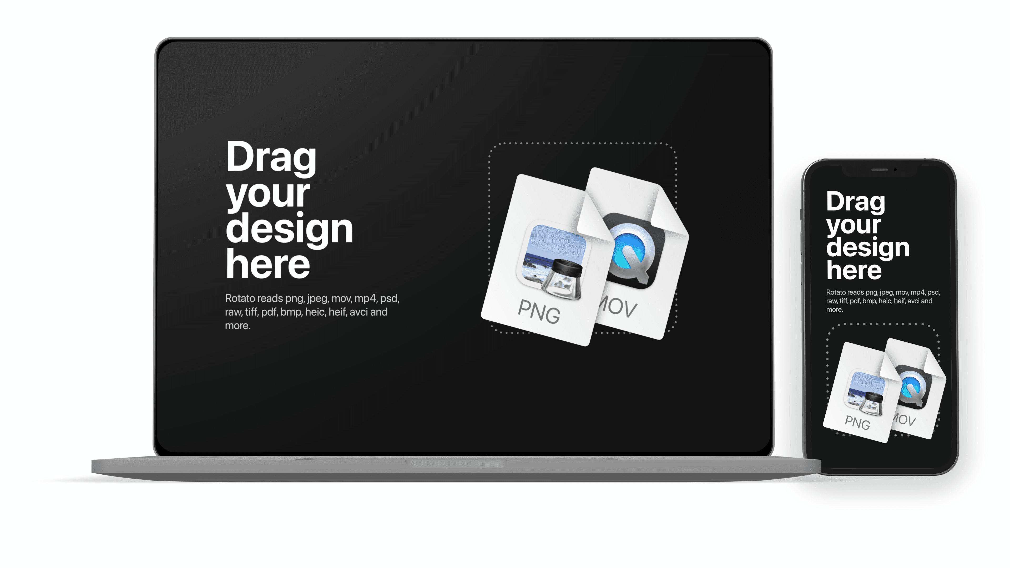 iPhone standing next to a Macbook