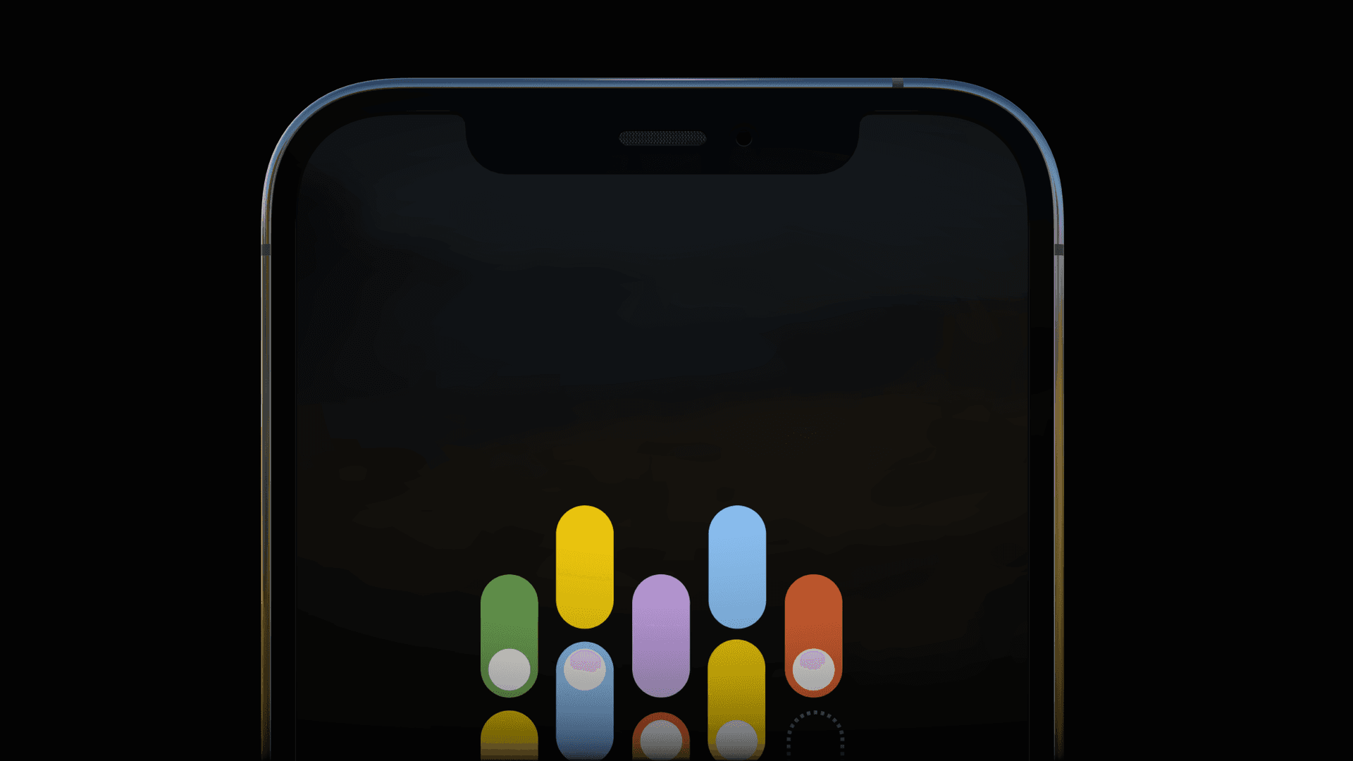 iPhone 12 Pro Silver Sunny Day Reflection Mockup