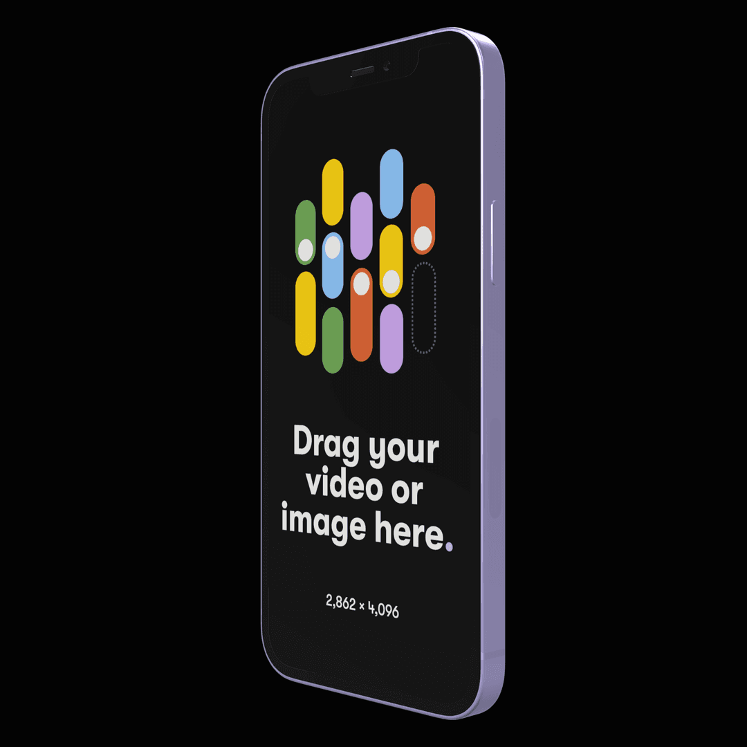 iPhone 12 Purple Mockup gallery 2