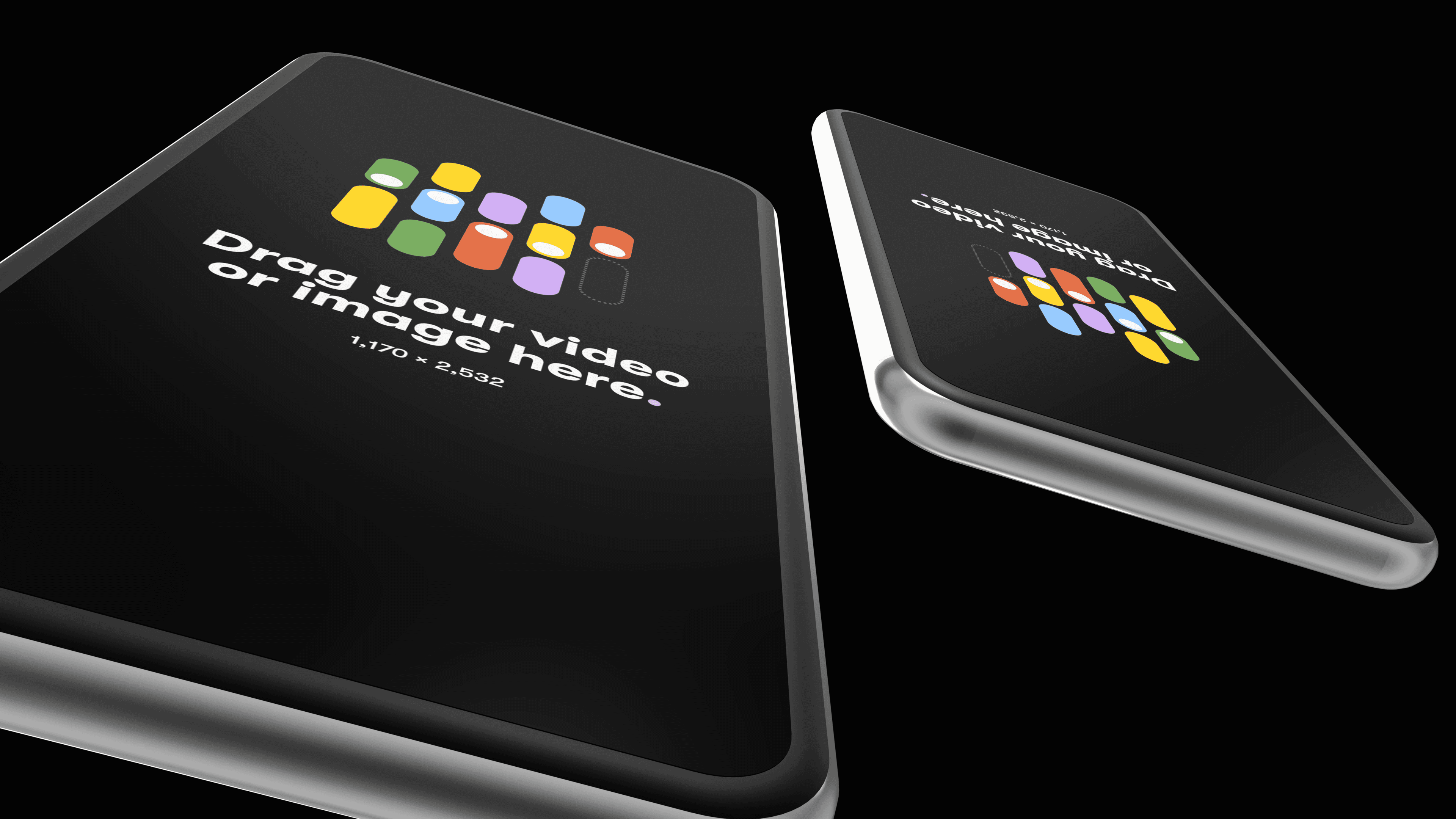 2 generic phone mockups, upside-down gallery 7