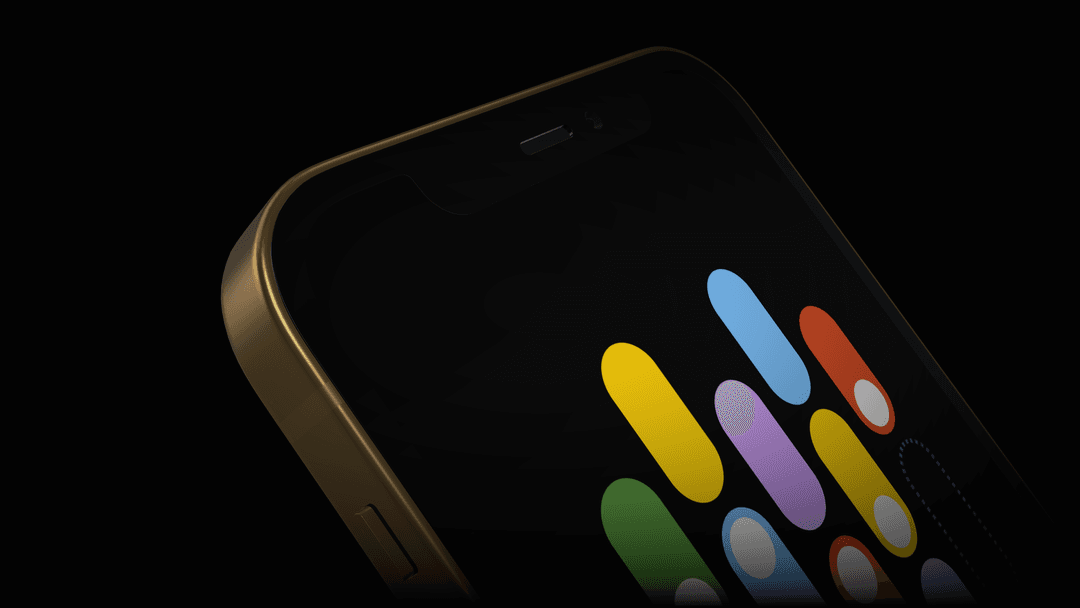 iPhone 12 Gold Vignette Mockup gallery 2