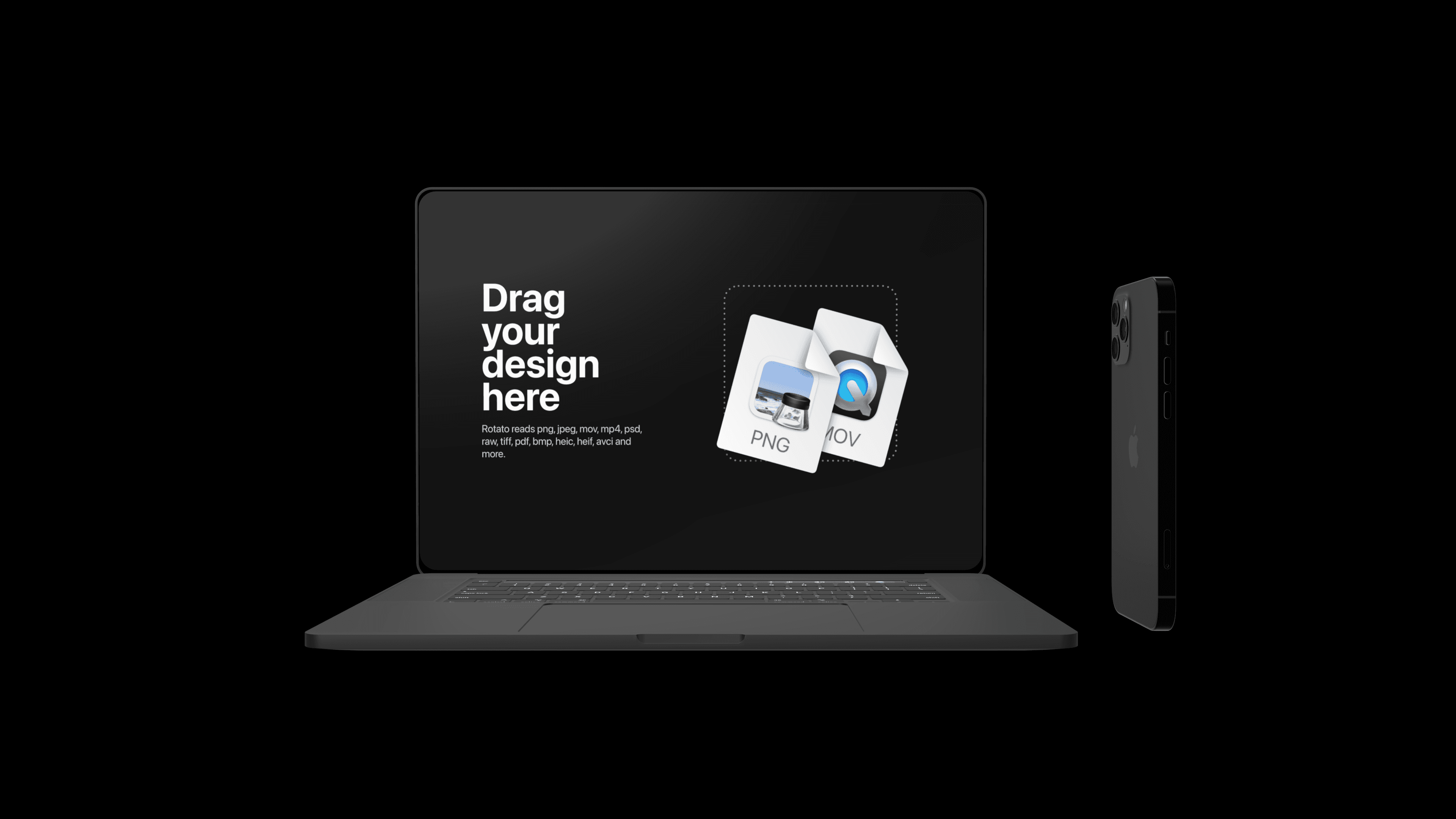 Macbook with iPhone pointing to the side gallery 4