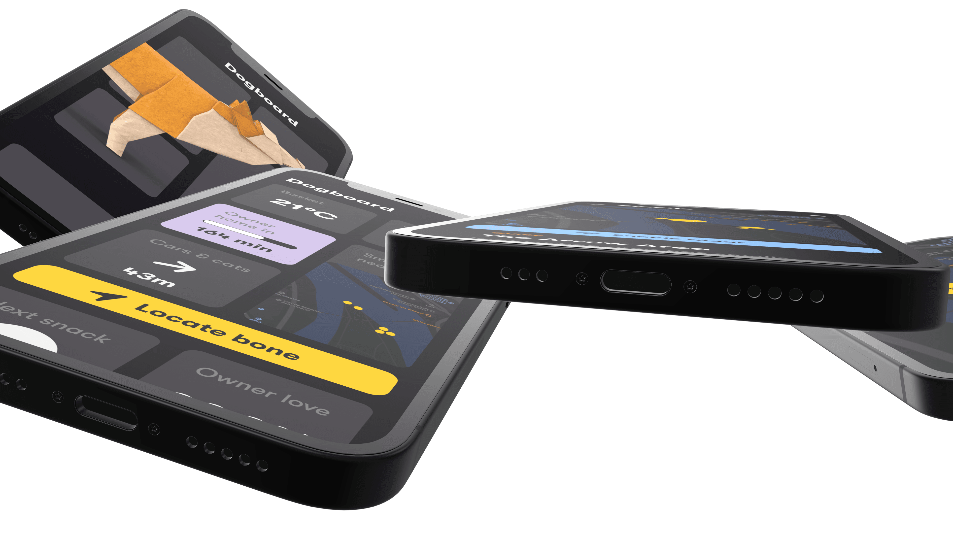 Floating iPhone mockups, tossed in the air gallery 13