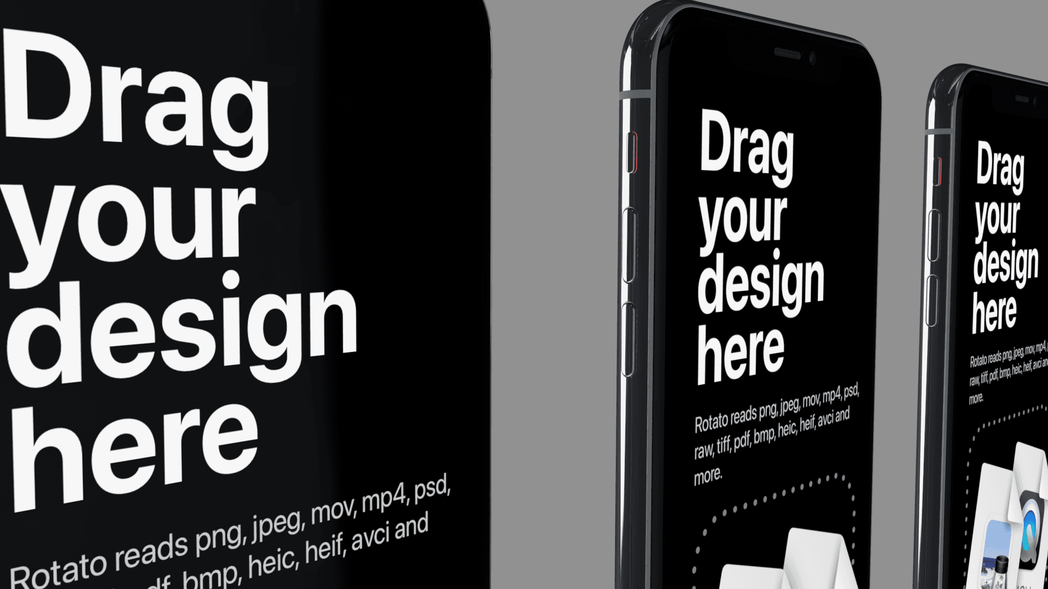 Instantly get an iPhone PNG with your design on it, from 1 billion angles in 16 million colors (animate it, too) gallery 22