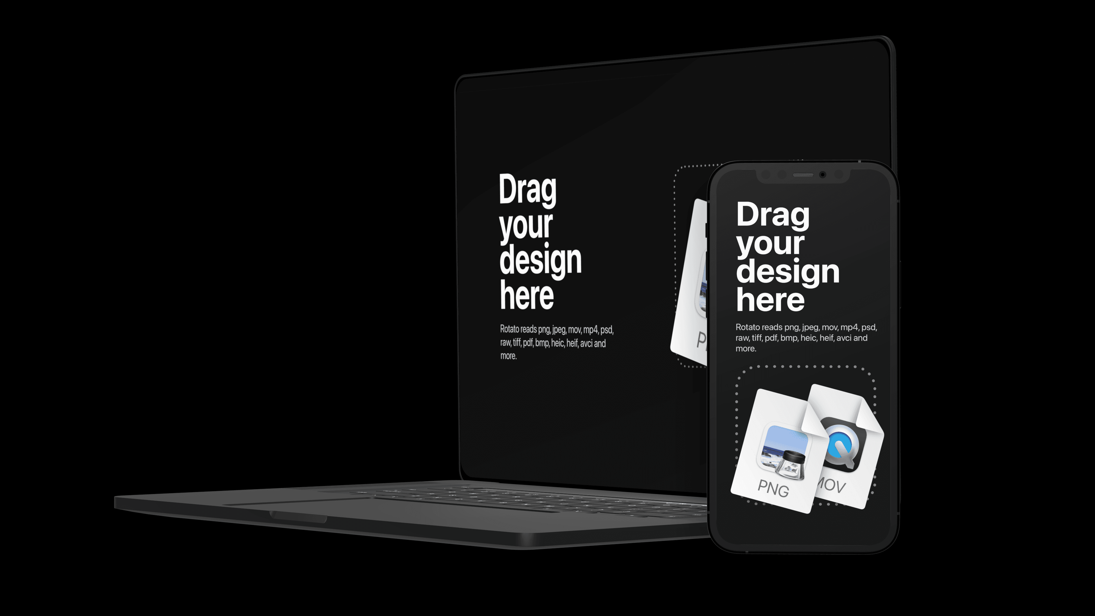 iPhone standing at an angle next to a Macbook gallery 1