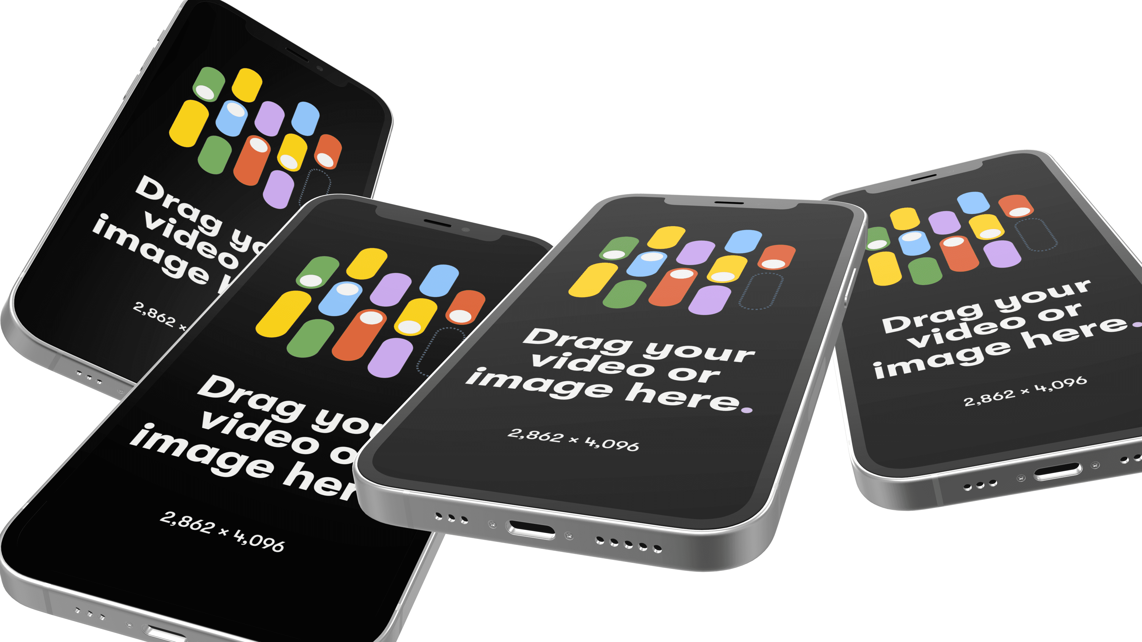 Floating iPhone mockups, tossed in the air gallery 10