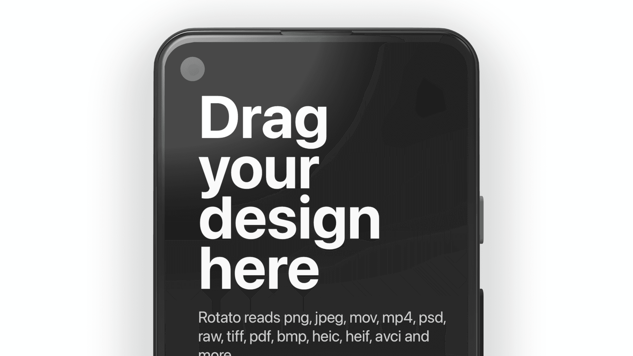 Google Pixel 4a mockup