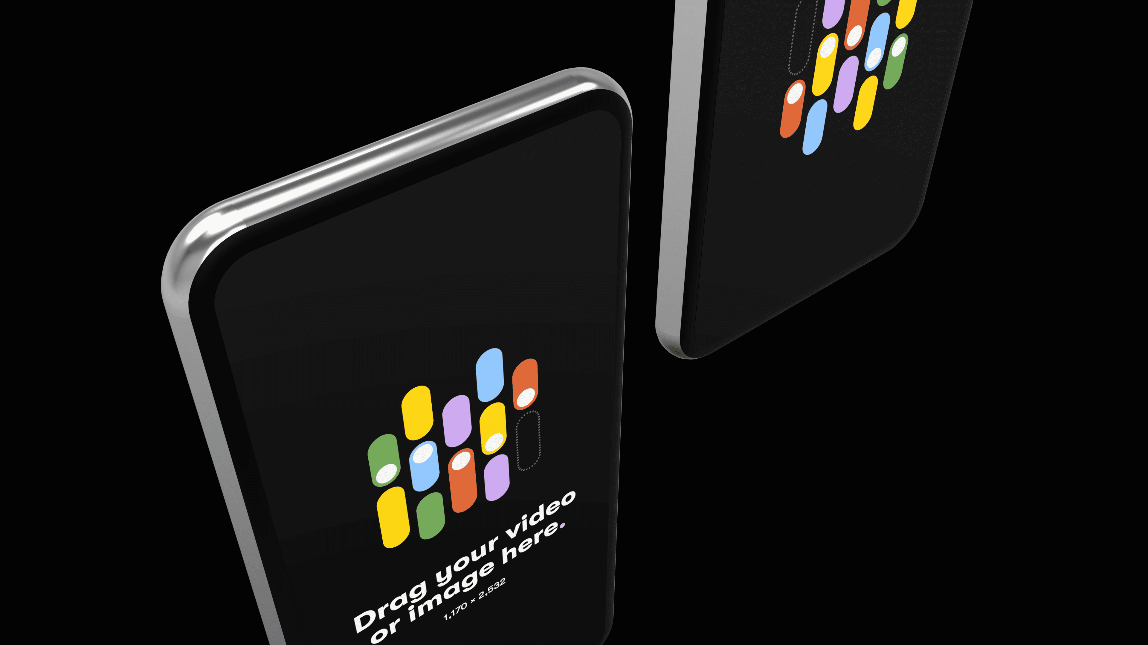 2 generic phone mockups, upside-down gallery 2