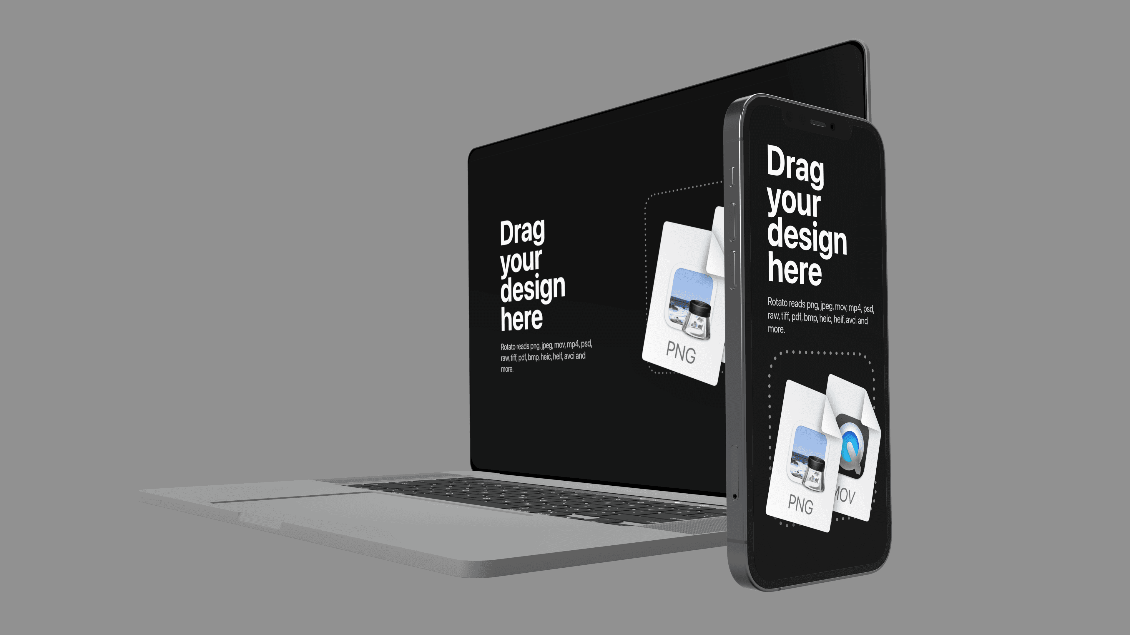 Macbook with iPhone pointing to the side gallery 9