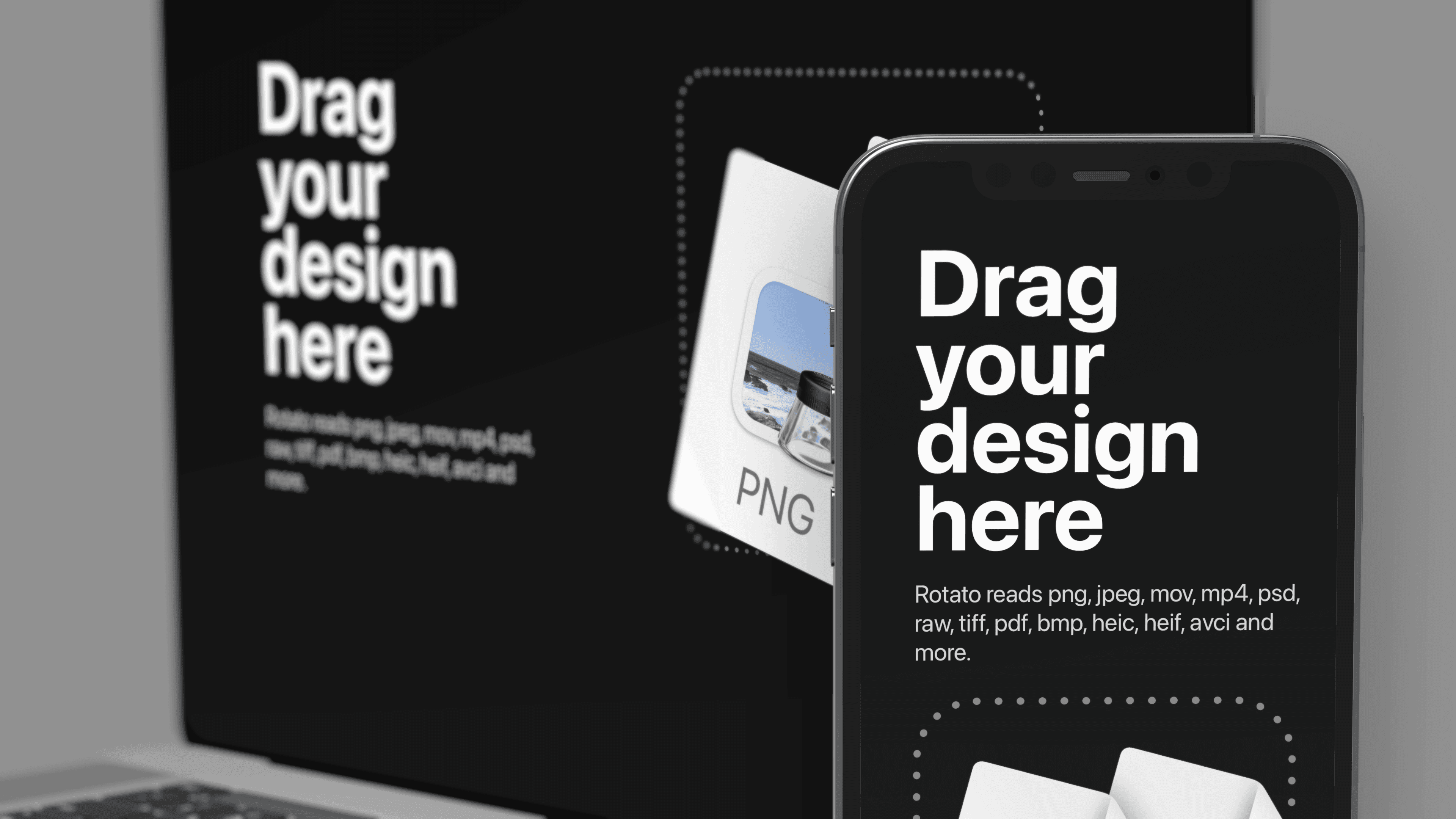 iPhone standing at an angle next to a Macbook gallery 5