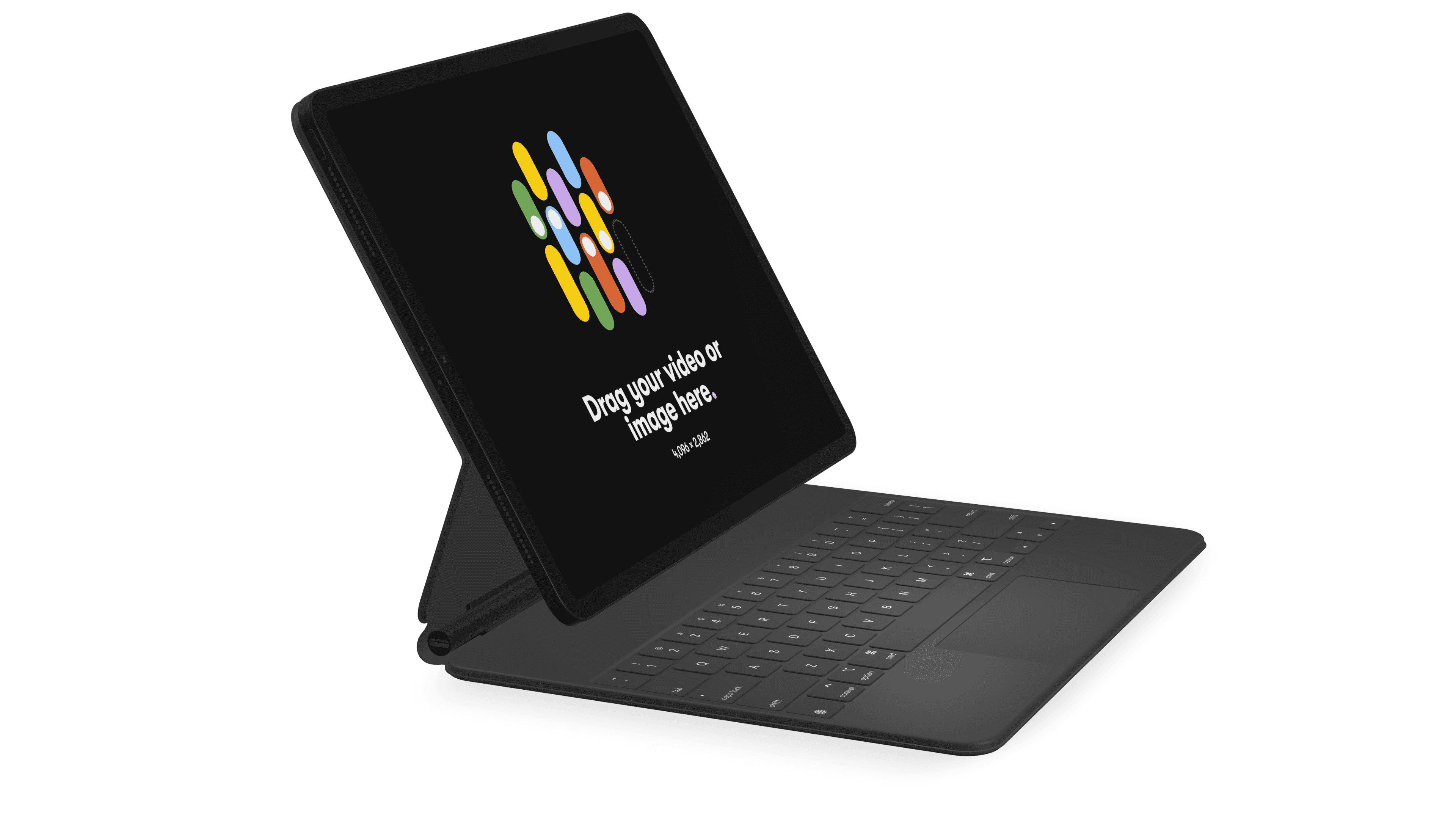 iPad Pro with keyboard device mockup gallery 6