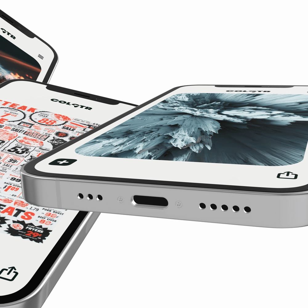 Floating iPhone mockups, tossed in the air 3D Mockup [Video/Image