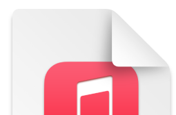 An audio file icon