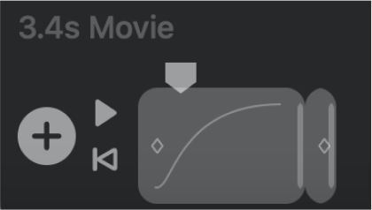 UI showing an animation timeline