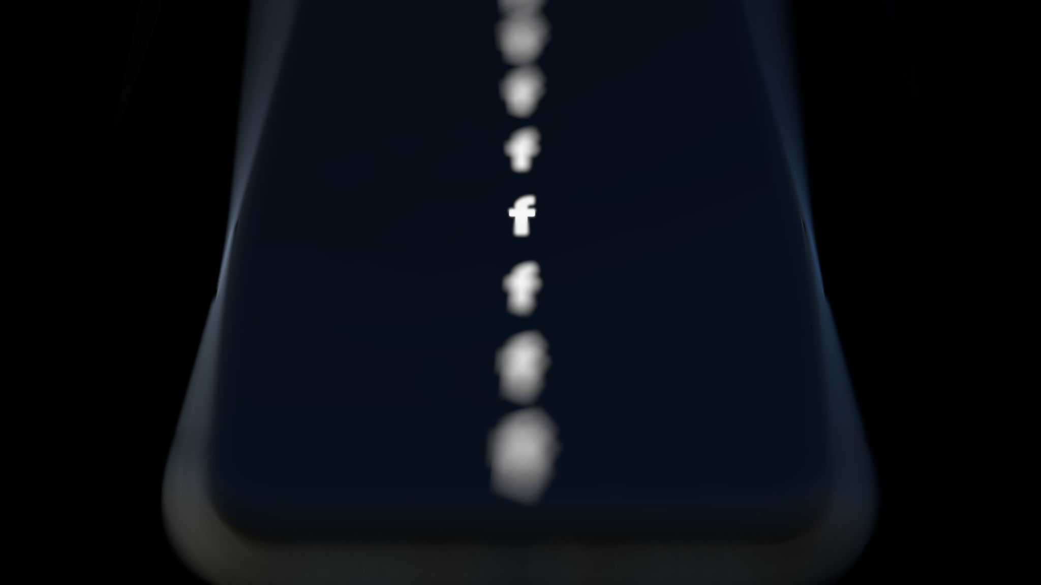An iPhone mockup showing a high degree of depth of field