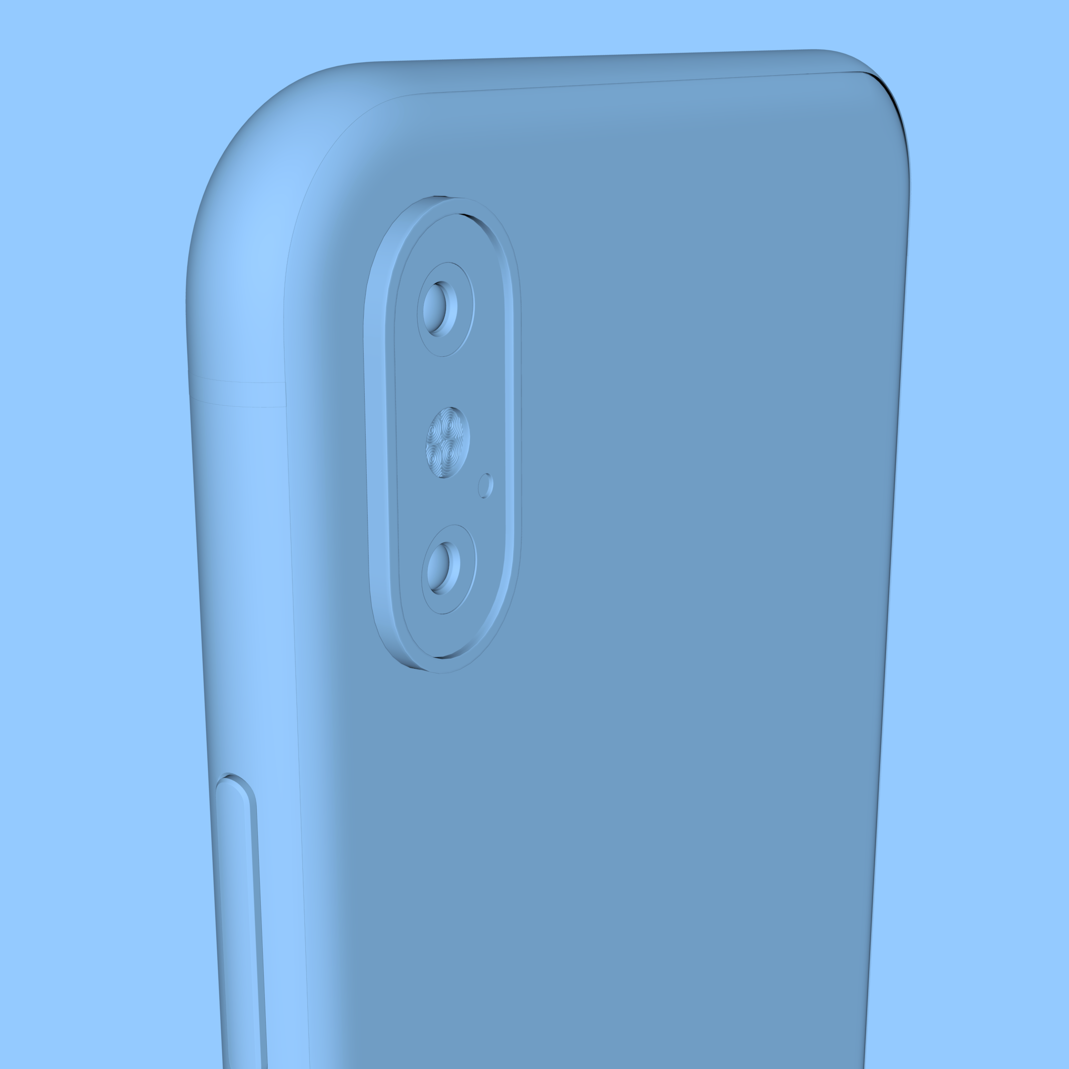 Custom clay color mockup of an iPhone