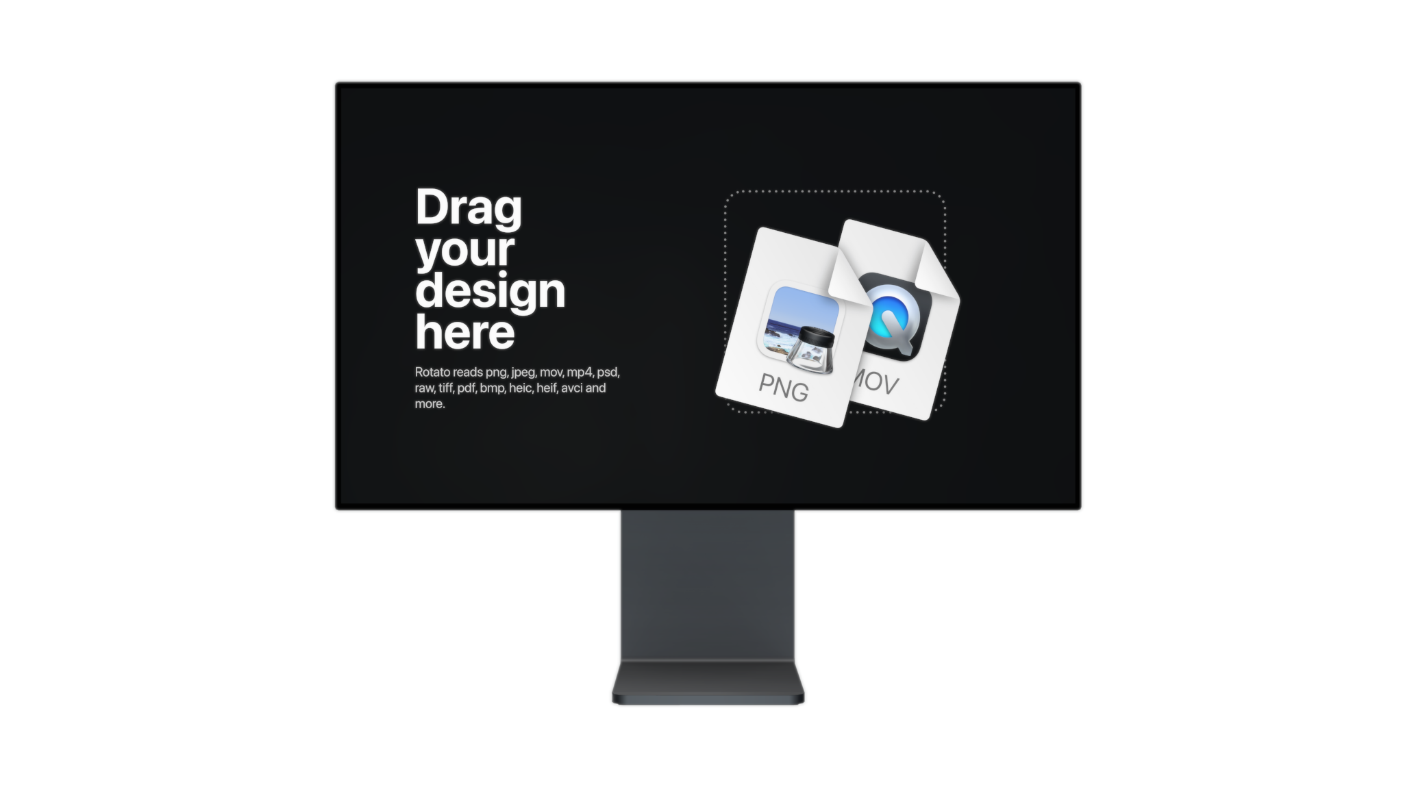 Display Monitor from front