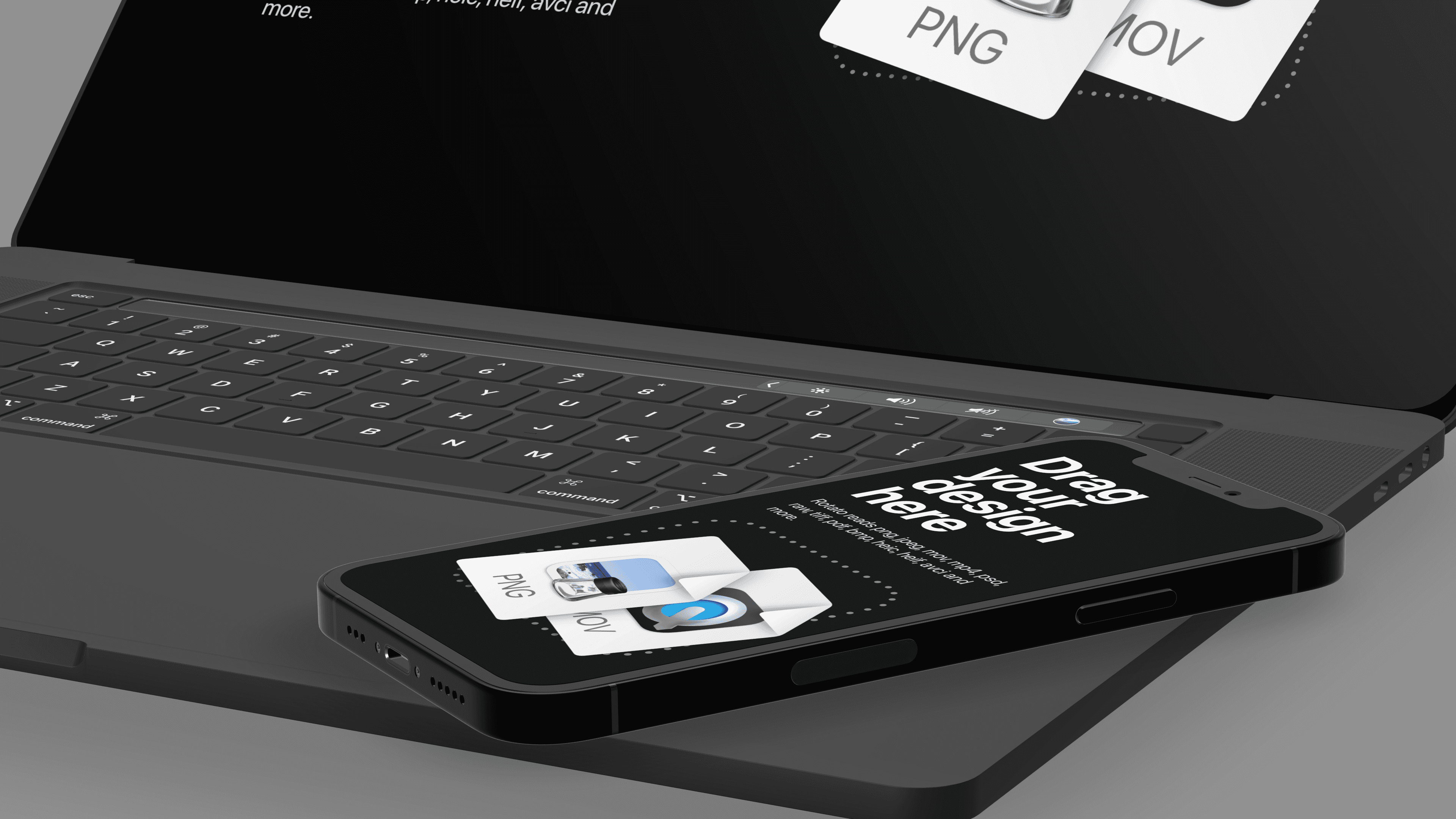 iPhone on a Macbook keyboard gallery 2