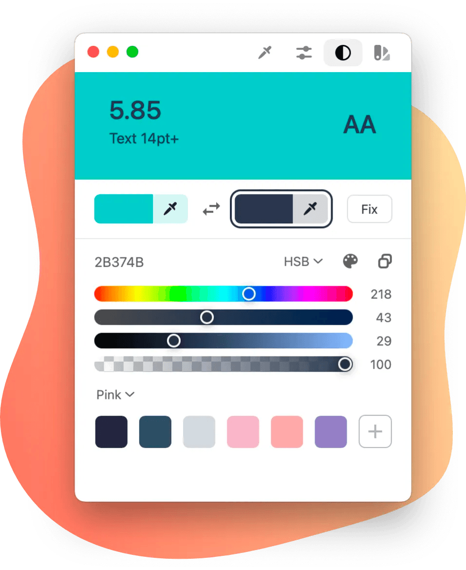 A screenshot of the Color Slurp app