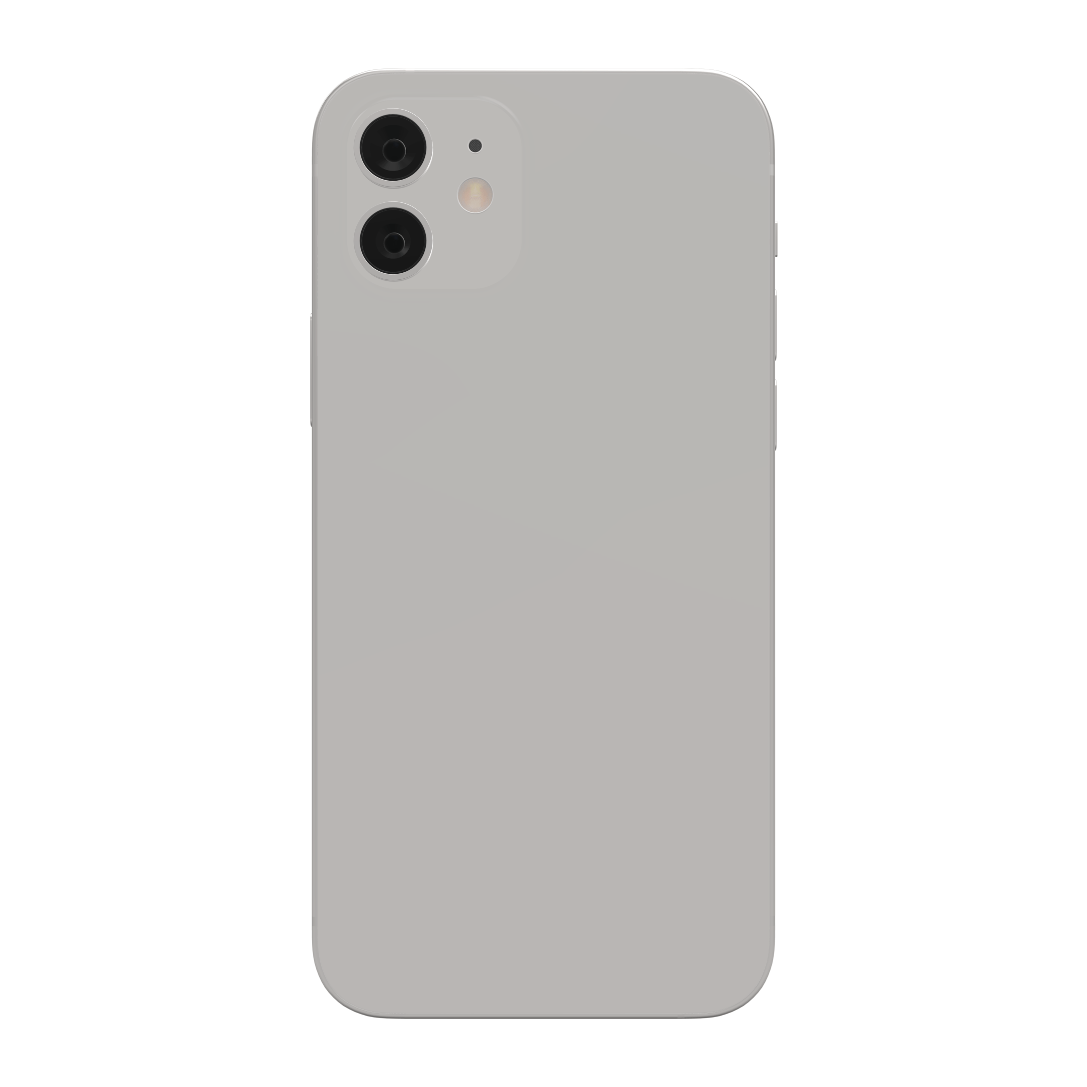 Back side of template using a gray iPhone 12